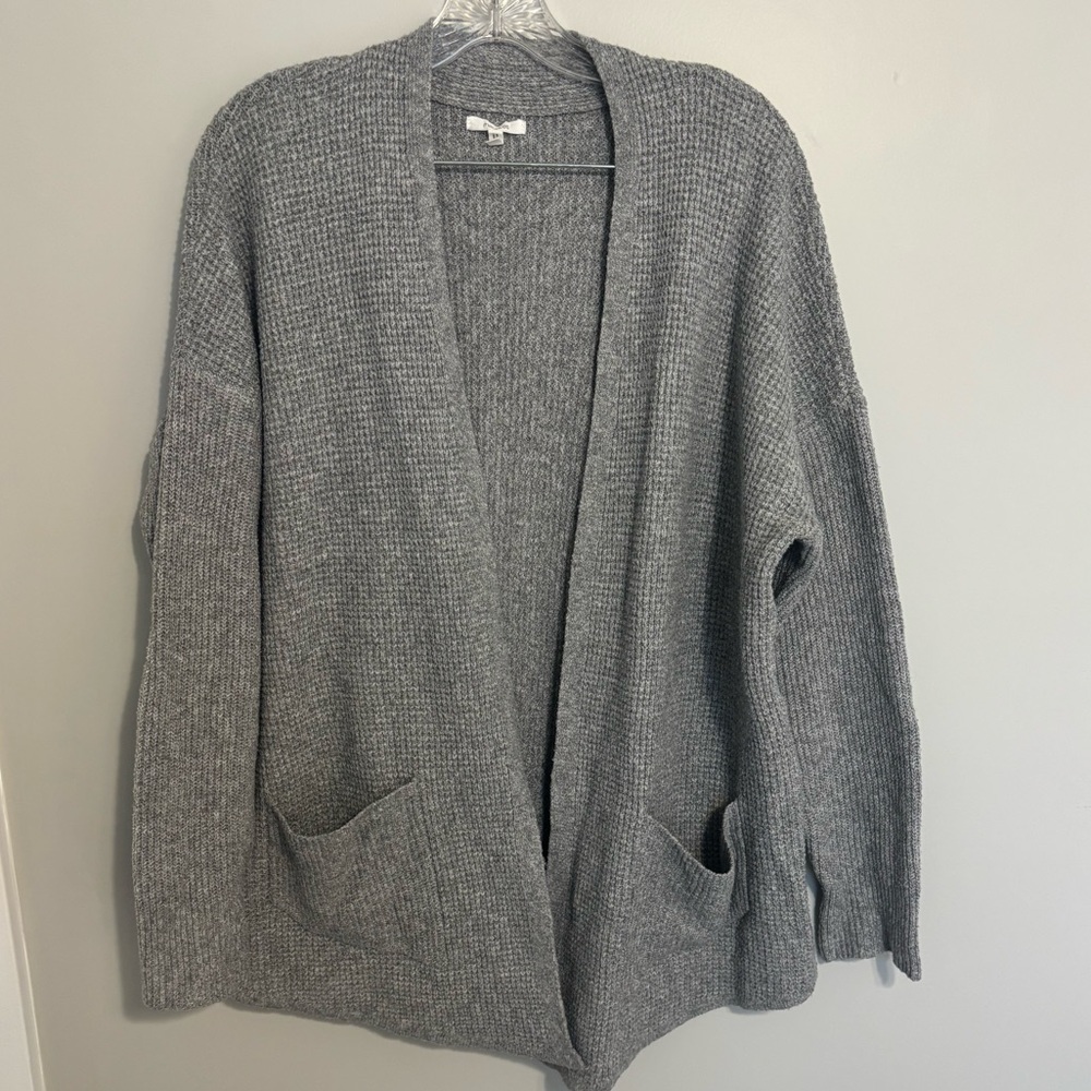 Maurices Gray Women's Cardigan Sweater with pockets